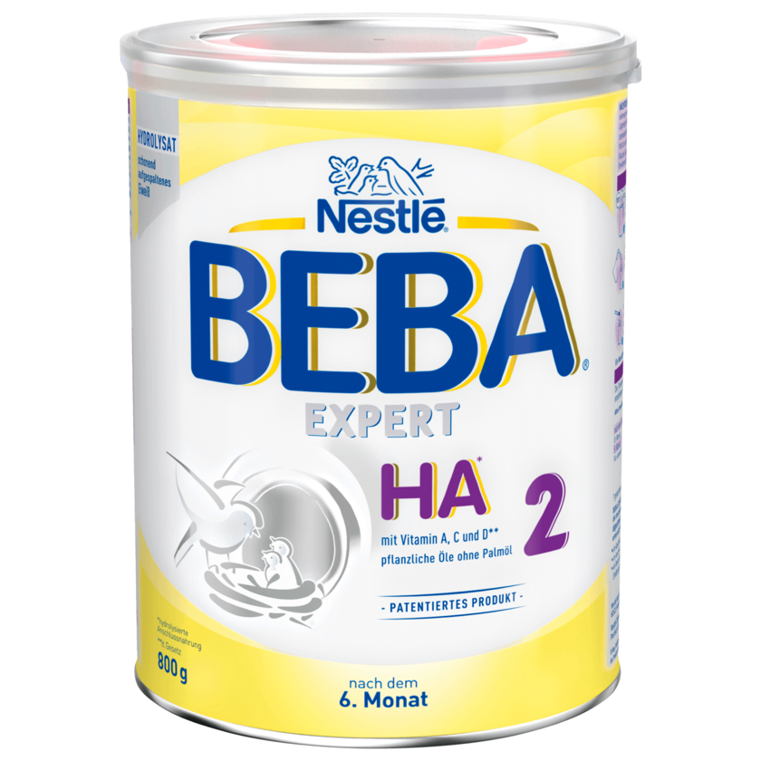 Nestlé BEBA Expert Ha 2 hydrolysierte Folgenahrung nach dem 6. Monat 800g
